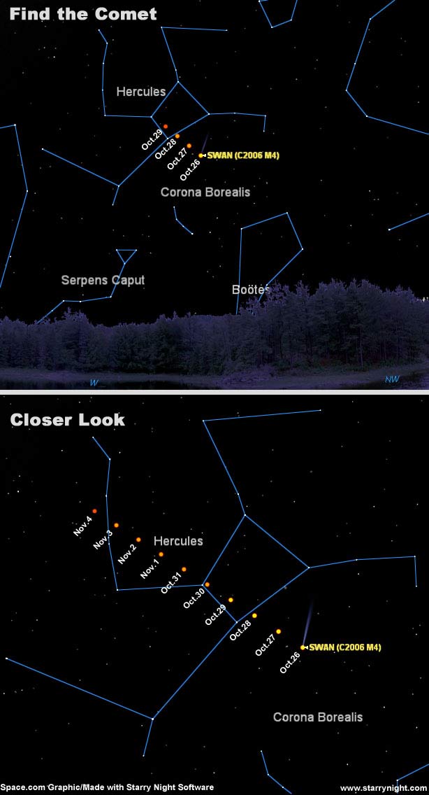 Wow! Striking Green Comet Suddenly Visible in Evening Sky